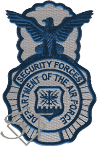 US Air Force Security Forces Badge Patch US Air Force Security Forces Badge Patch